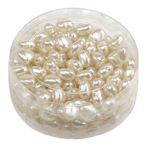 Floristik24 Scatter serca kremowe 1cm 144szt