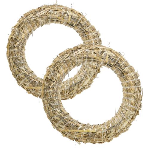 Wianek ze słomy wianek ze słomy pusty 35/6cm 2szt