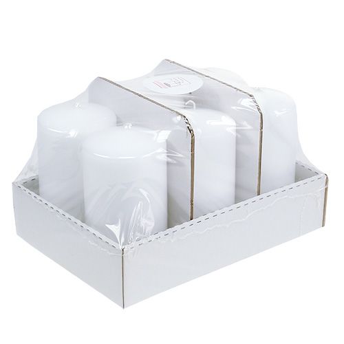 Produkt Świeca okrągła 150/80 biała 6 szt