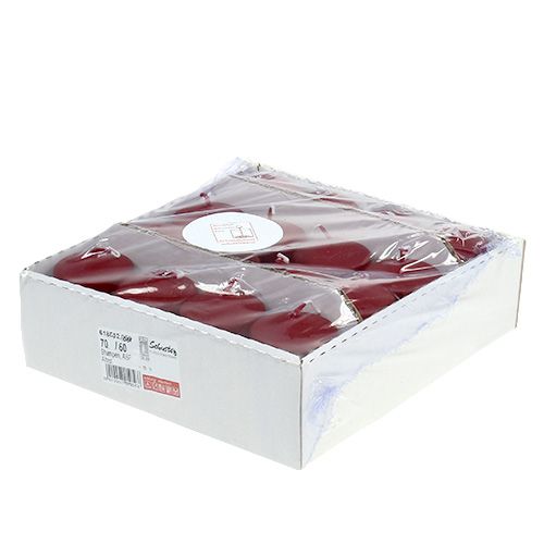 Produkt Świeca okrągła 70/60 stara czerwona 16 szt
