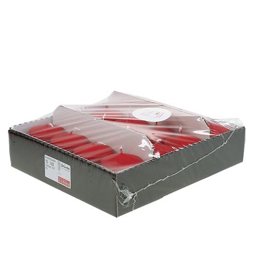 Produkt Świeca okrągła 70/60 czerwona 16 szt