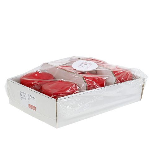 Produkt Świeca filarowa 80/80 czerwona 6 szt.