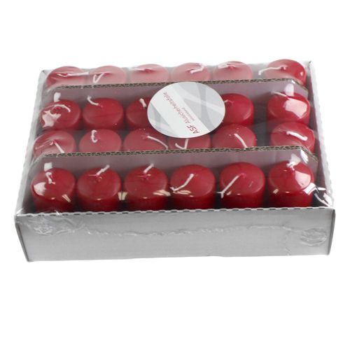 Produkt Świeca okrągła 120/40 czerwona 24szt