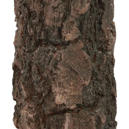 Floristik24 Świeca pieńkowa z pnia drzewa świeca dekoracyjna brązowa 130/65mm 1 szt