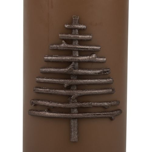 Produkt Świeca świąteczna świeca świąteczna brązowa 150/70mm 1 szt