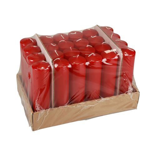 Produkt Świece filarowe czerwone Świece adwentowe świece czerwone 200/50mm 24 szt