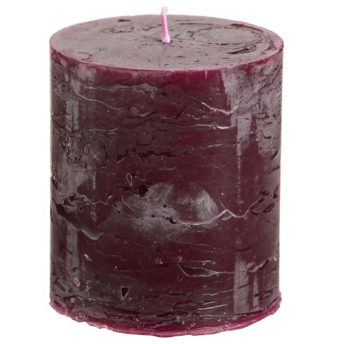 Produkt Świece pieńkowe świece bordowe jednokolorowe 70×80mm 4 szt