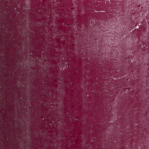 Produkt Świece pieńkowe jednokolorowe Świece jagodowe fioletowe 60×80mm 4 szt