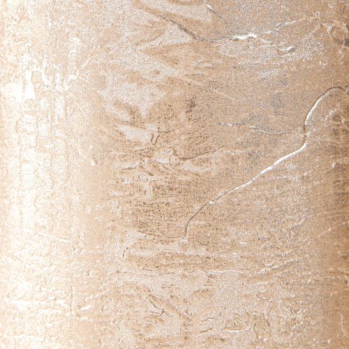 Produkt Świece pieńkowe jednobarwne jasne złoto 85×200mm 2 szt