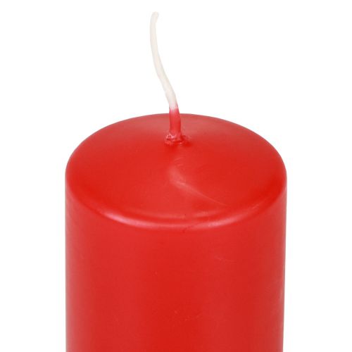 Produkt Świece filarowe czerwone Świece adwentowe świece czerwone 100/50mm 24szt
