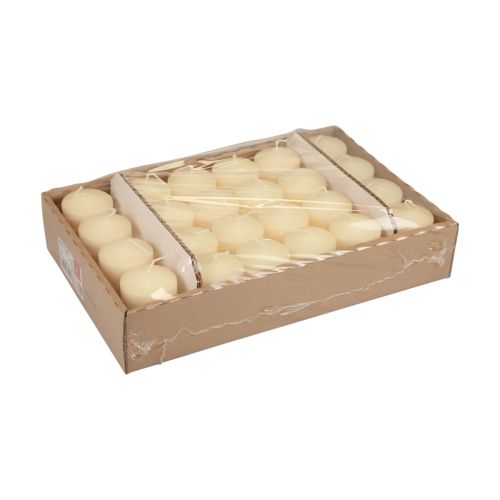 Produkt Świece pieńkowe kremowe Świece adwentowe małe 70/50mm 24 szt