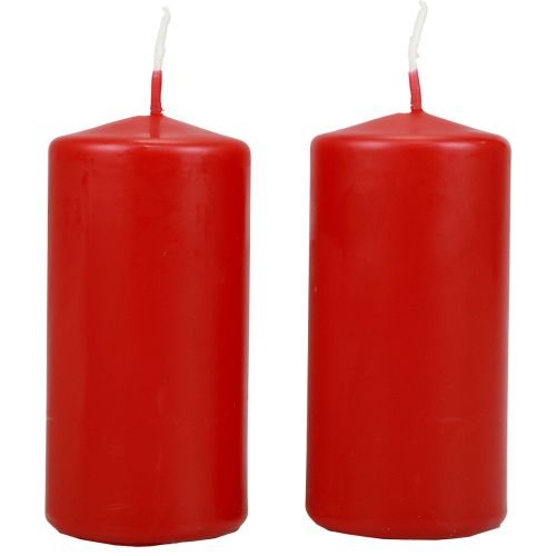 Świece stojące H100 Ø50cm świece czerwone 12szt