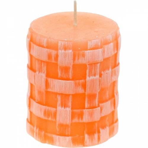 Produkt Świece filarowe Rustic Orange 80/65 świece rustykalne świece woskowe 2szt.