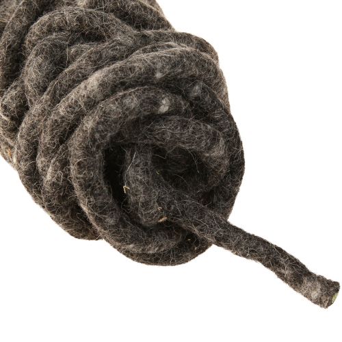 Produkt Stylo filcowy sznurek z owczej wełny walcowany szary 10mm 15m