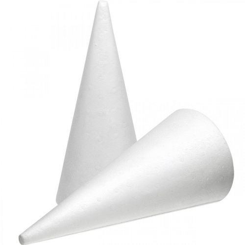 Produkt Rożki styropianowe białe 26cm x12cm 5 sztuk