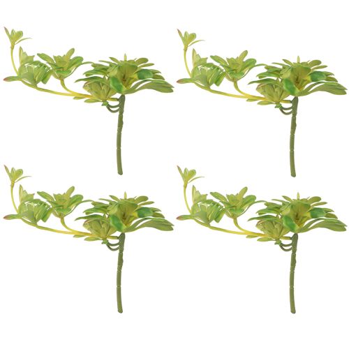 Produkt Sztuczna roślina sukulent z wykałaczką Aeonium Green 30cm 4 szt