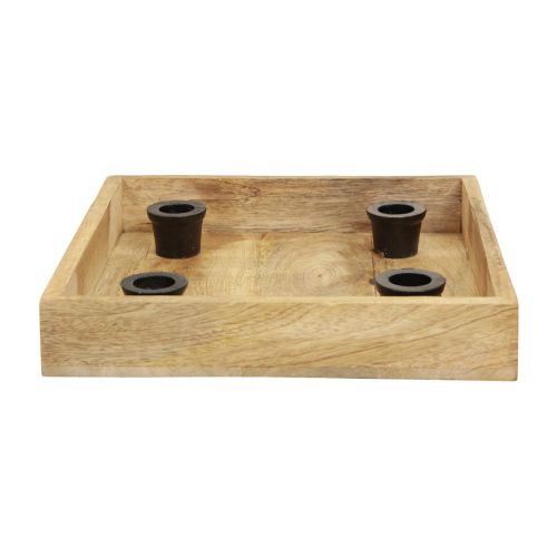 Produkt Świecznik Taca drewniana na świecznik w kształcie naturalnego kija 24,5cm