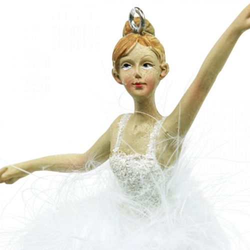 Floristik24 Dekoracja choinkowa Dekoracja adwentowa Zawieszka Ballerina W12/12,5cm 3szt