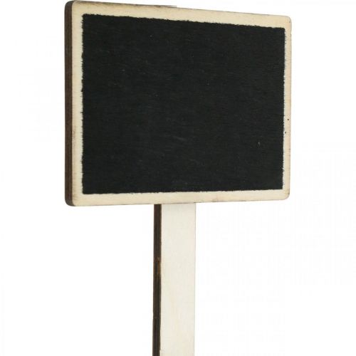 Floristik24 Tablica do przyklejenia, tablica do pisania, szyld z rośliną, dekoracja ślubna, początek szkoły 10×7cm dł.22cm 12szt