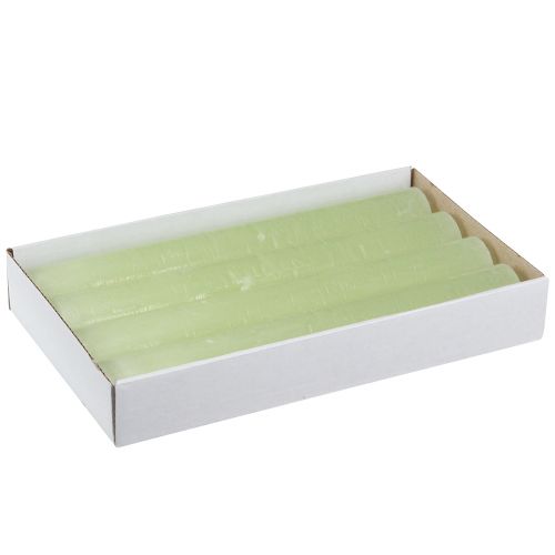 Floristik24 Świece stołowe limonkowe świece jednokolorowe 34x240mm 4 szt