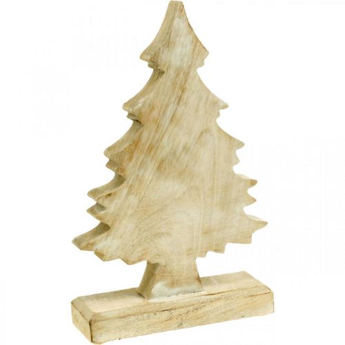 Floristik24 Deco Fir Tree Wood White Washed Christmas Fir 27×17×5cm