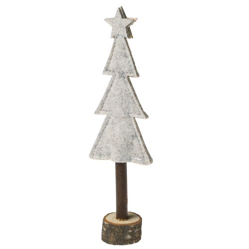 Produkt Ozdoba choinkowa filcowe serce gwiazda beżowo-czerwone wys. 21cm 4 sztuki