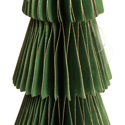 Produkt Papier bożonarodzeniowy o strukturze plastra miodu Świąteczne zielone złoto W30cm 2 sztuki