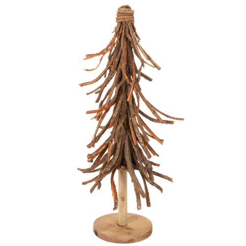 Choinka z gałązek wierzbowych na drewnianej podstawie, 48cm | Floristik24.pl