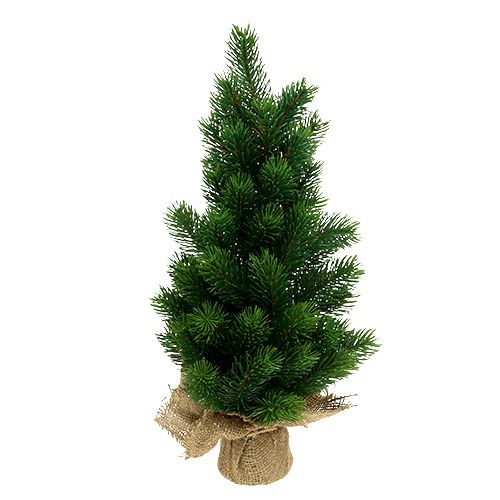 Floristik24 Choinka w worku jutowym 47cm