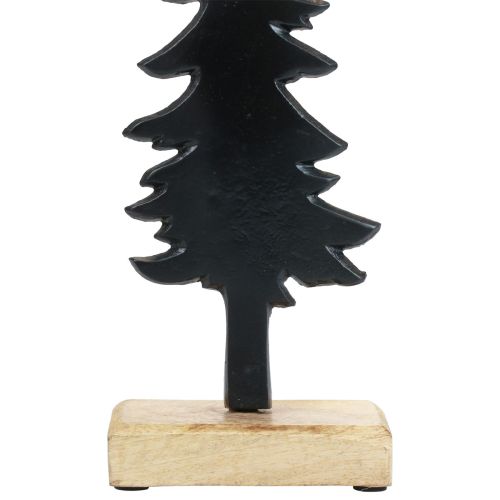 Produkt Dekoracja świąteczna Choinka drewniana metalowa dekoracja stołu W27cm