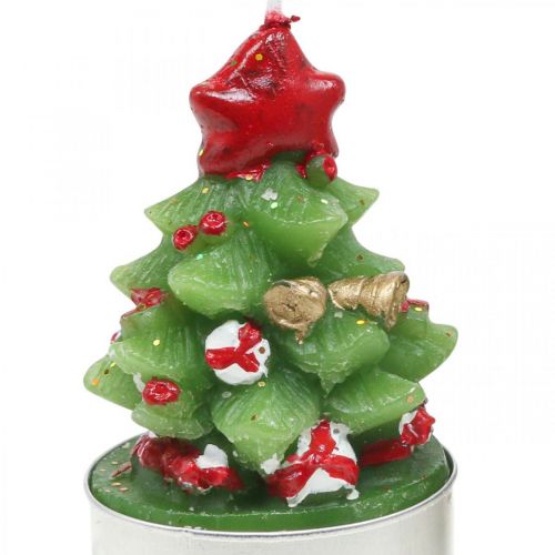 Podgrzewacze Christmas tea light jodła wys.6,5cm 6szt