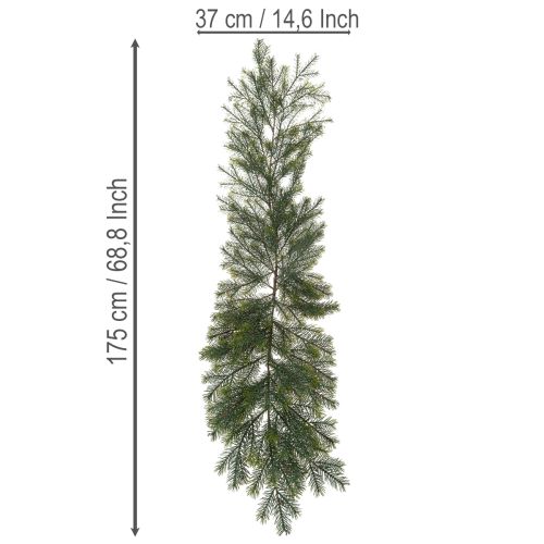 Sztuczna gałązka jodły ozdobnej do kreatywnej florystyki, 175 cm | Floristik24.pl