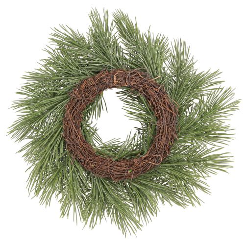Produkt Sztuczny wianek sosnowy 30 cm dekoracja sztuczna jodła w kolorze zielonym