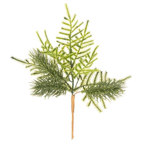 Sztuczna gałązka jodły do dekoracji świątecznych, 22 cm, 2 szt. kupić | Floristik24.pl
