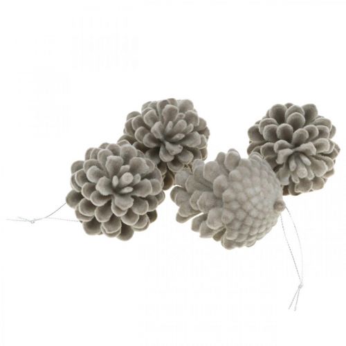 Produkt Szyszki ozdobne szyszki do zawieszenia brązowe 8cm 4szt