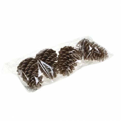 Produkt Szyszki sosnowe złote, brokatowe 13cm 4 szt. Ozdoby choinkowe