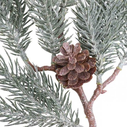 Floristik24 Gałązka Jodły Sztuczna Gałązka Bożonarodzeniowa Matowa 43cm