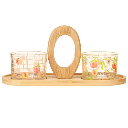 Produkt Zestaw do tapas motyw brzoskwiniowy dekoracja stołu lato 23×9×10,5cm