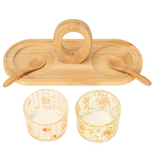 Produkt Zestaw do tapas motyw brzoskwiniowy dekoracja stołu lato 23×9×10,5cm