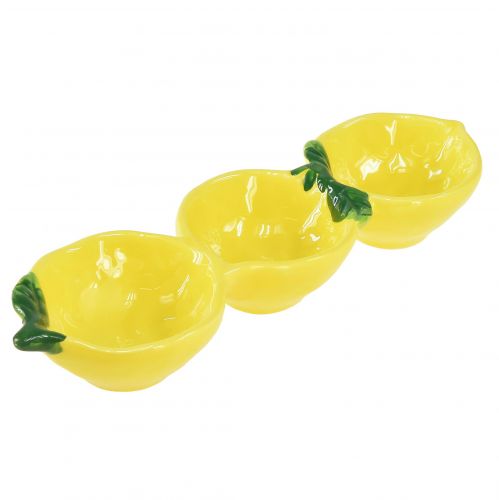 Floristik24 Ceramiczne miski na tapas, cytrynowa dekoracja stołu 28,5 cm W4 cm