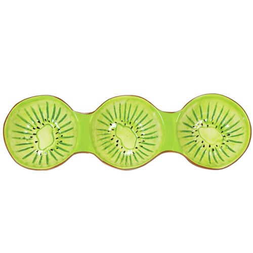 Produkt Ceramiczna miska z motywem kiwi, letnia dekoracja do stylowego serwowania tapas i przekąsek, 30 cm