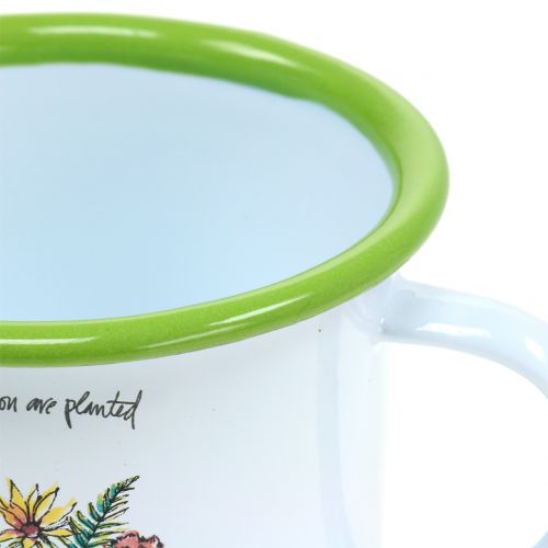 Produkt Ozdobna miseczka doniczkowa emaliowana Ø11,5cm W10cm