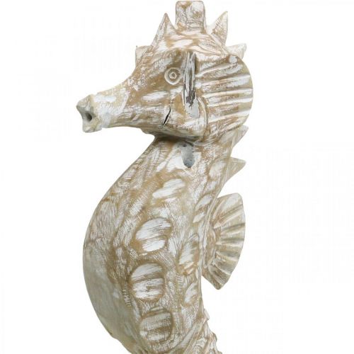 Produkt Seahorse Deco Dekoracja Morska z Białego Drewna Rysunek W38cm