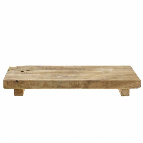 Floristik24 Taca drewniana teak natura 29×15cm