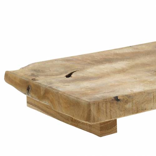 Floristik24 Taca drewniana teak natura 29×15cm