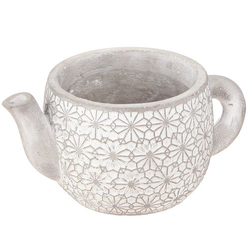 Produkt Ceramiczna donica dekoracyjna do czajnika biała myta 16×10,5×8cm 3 szt