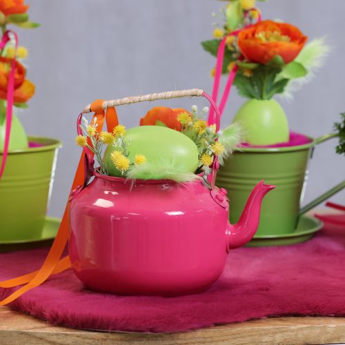 Produkt Czajnik w stylu rustykalnym, dekoracyjny do salonu lub kuchni, 15 cm