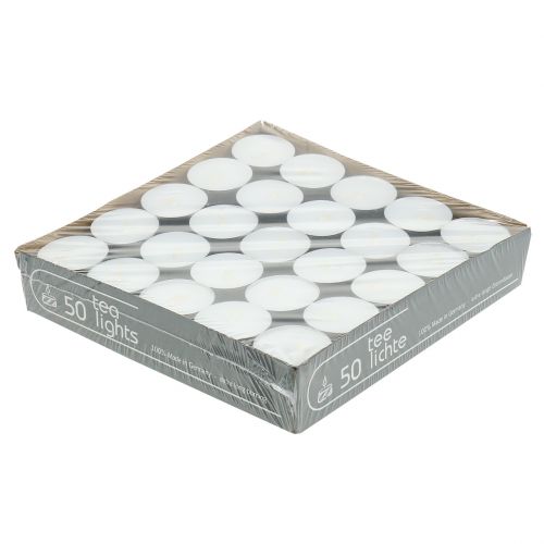 Floristik24 Tealight w aluminiowej miseczce Ø4cm 50szt.
