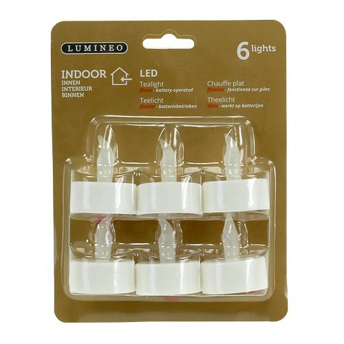 Produkt Podgrzewacze LED z baterią Ø4cm do wnętrza 6 szt