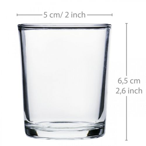 Floristik24 Szklanki do tealightów przezroczyste Ø5cm W6,5cm 24 szt